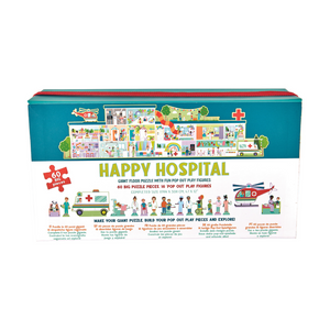60pc Giant Floor Puzzle with Pop Out Pieces - Happy Hospitals
